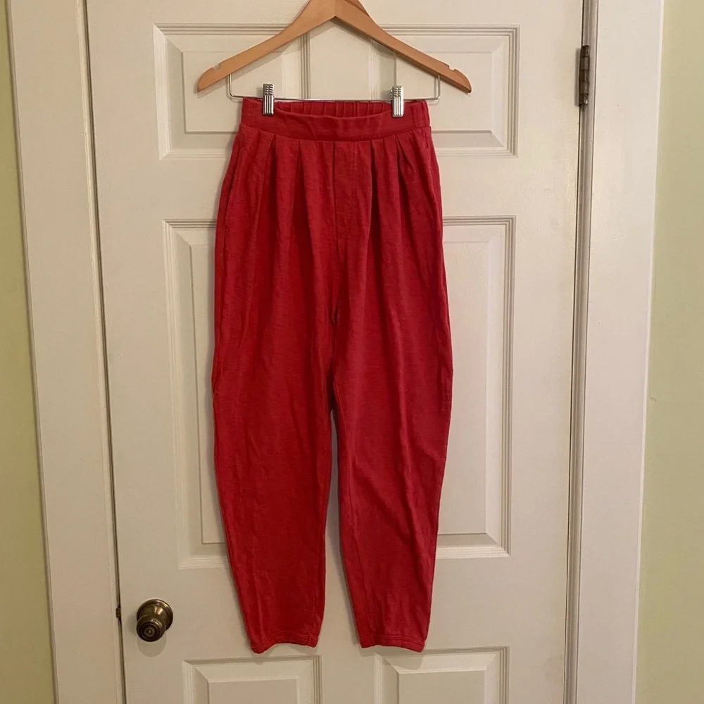 Free People Washed Red Track Pants & Joggers Set - Picture 6 of 10